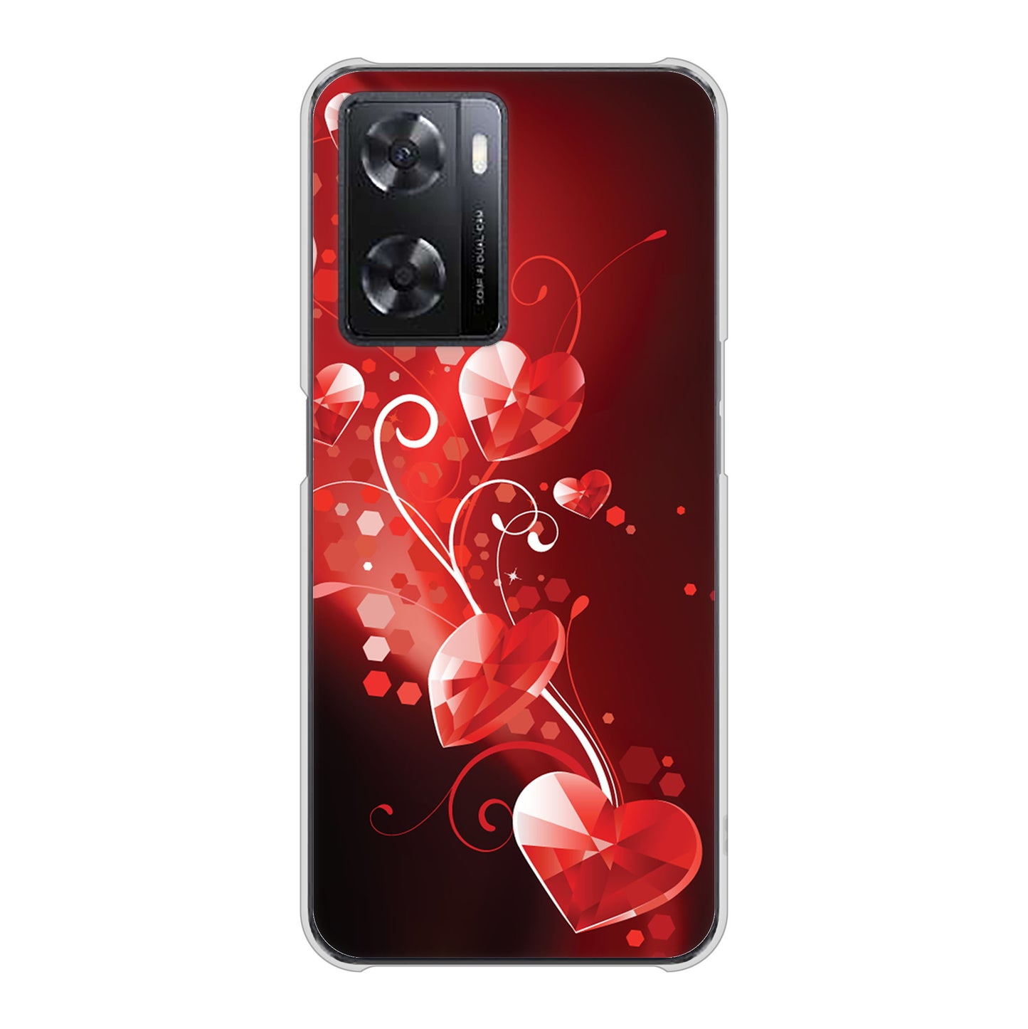 OPPO A77 385 クリスタルな恋 ハードケース 背面印刷