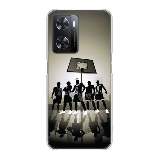 OPPO A77 389 クールバスケ ハードケース 背面印刷