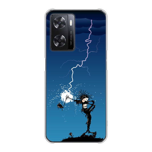 OPPO A77 417 ゴルファーの苦難 ハードケース 背面印刷