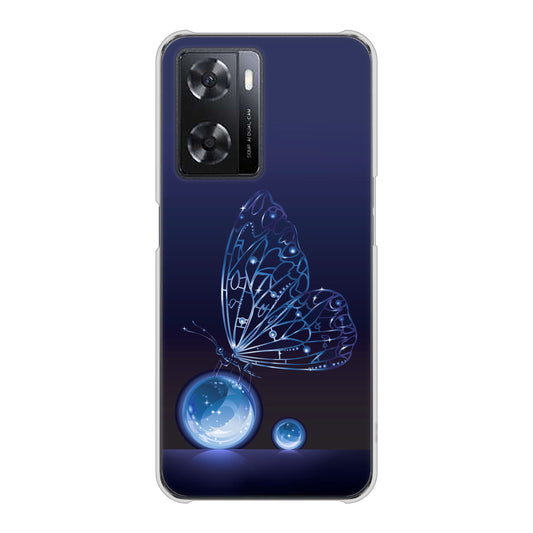 OPPO A77 418 神秘の蝶 ハードケース 背面印刷