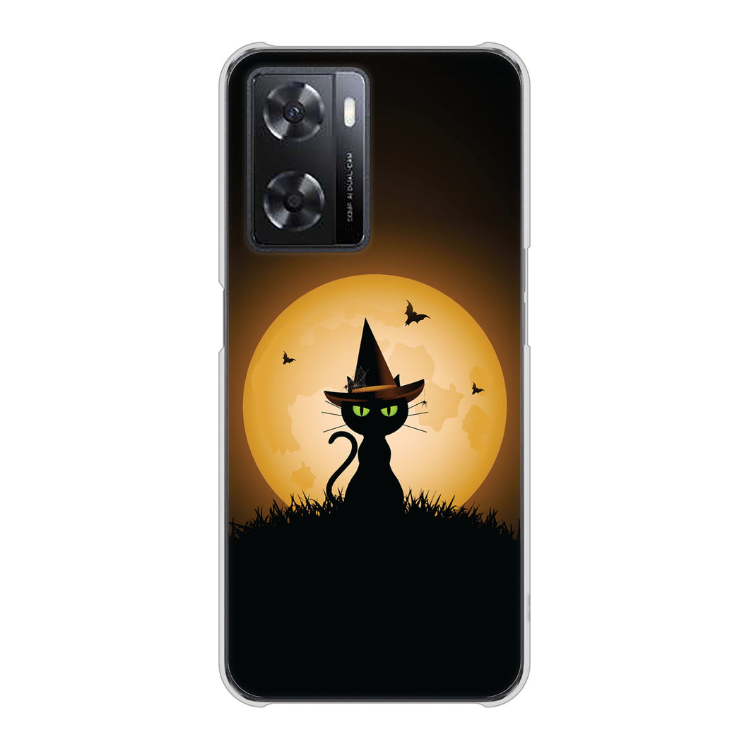 OPPO A77 440 猫の魔法使い ハードケース 背面印刷