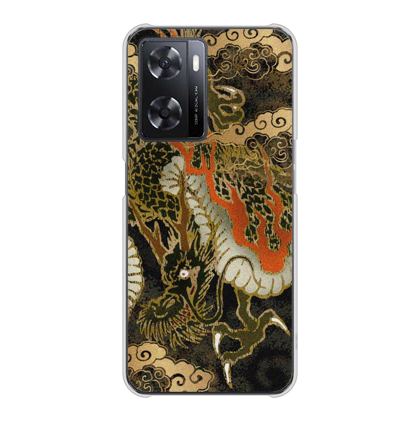 OPPO A77 558 いかずちを纏う龍 ハードケース 背面印刷