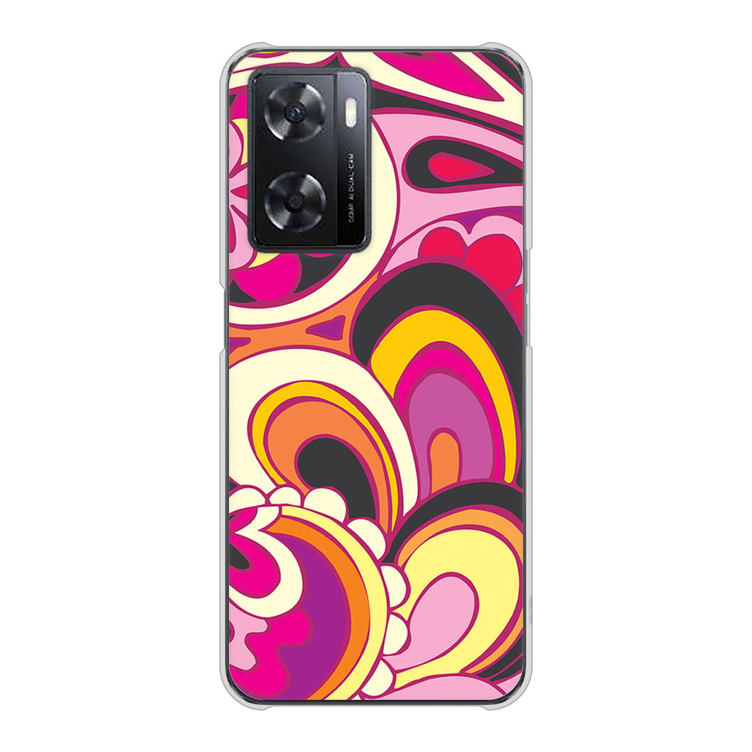 OPPO A77 586 ブローアップカラー ハードケース 背面印刷
