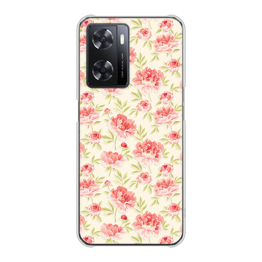 OPPO A77 593 北欧の小花Ｓ ハードケース 背面印刷