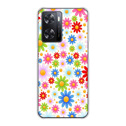 OPPO A77 606 マーガレット ハードケース 背面印刷