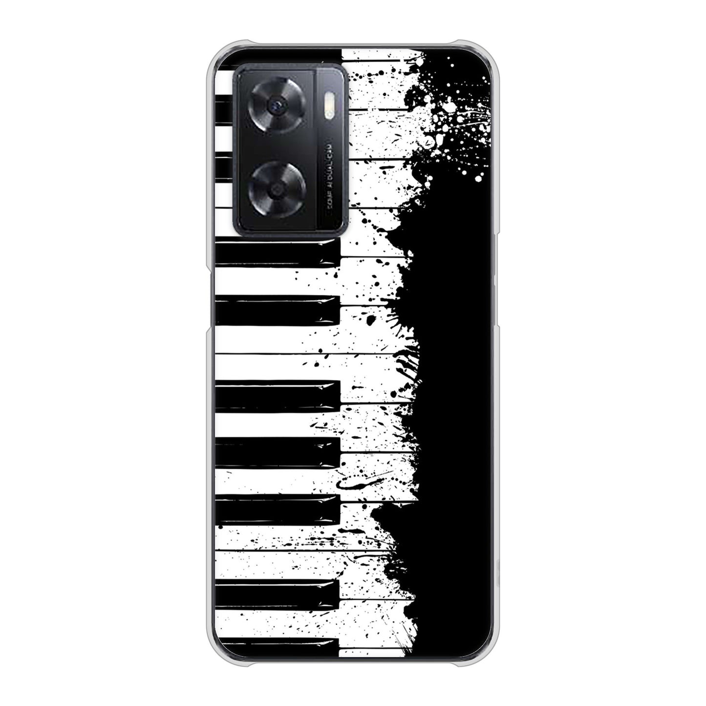 OPPO A77 611 クラッシュピアノ ハードケース 背面印刷