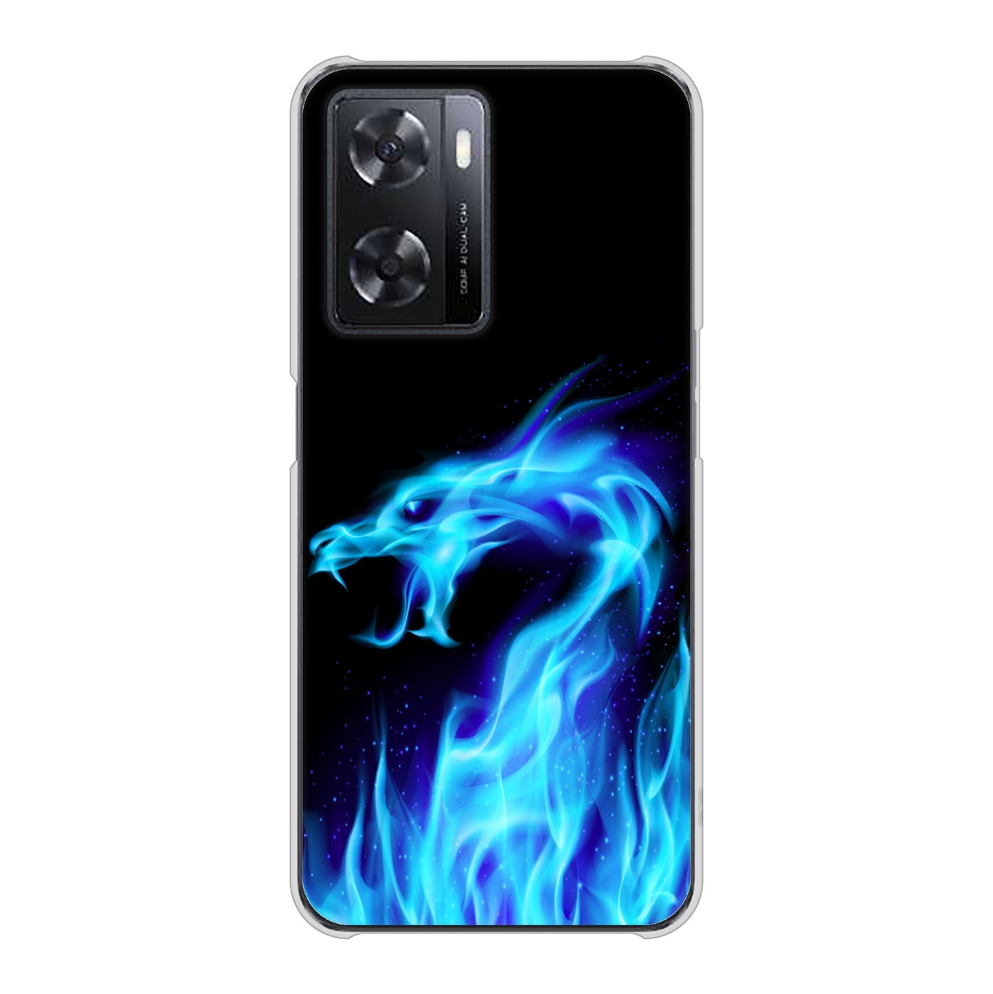 OPPO A77 617 ブルードラゴン ハードケース 背面印刷