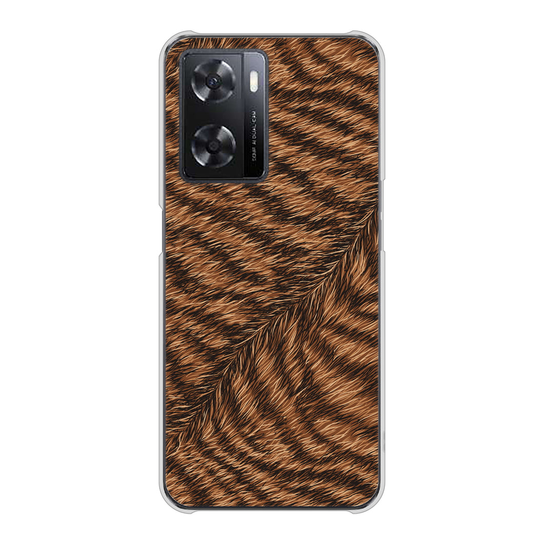 OPPO A77 688 リアルなトラ柄 ハードケース 背面印刷