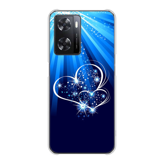 OPPO A77 702 スイミングハート ハードケース 背面印刷