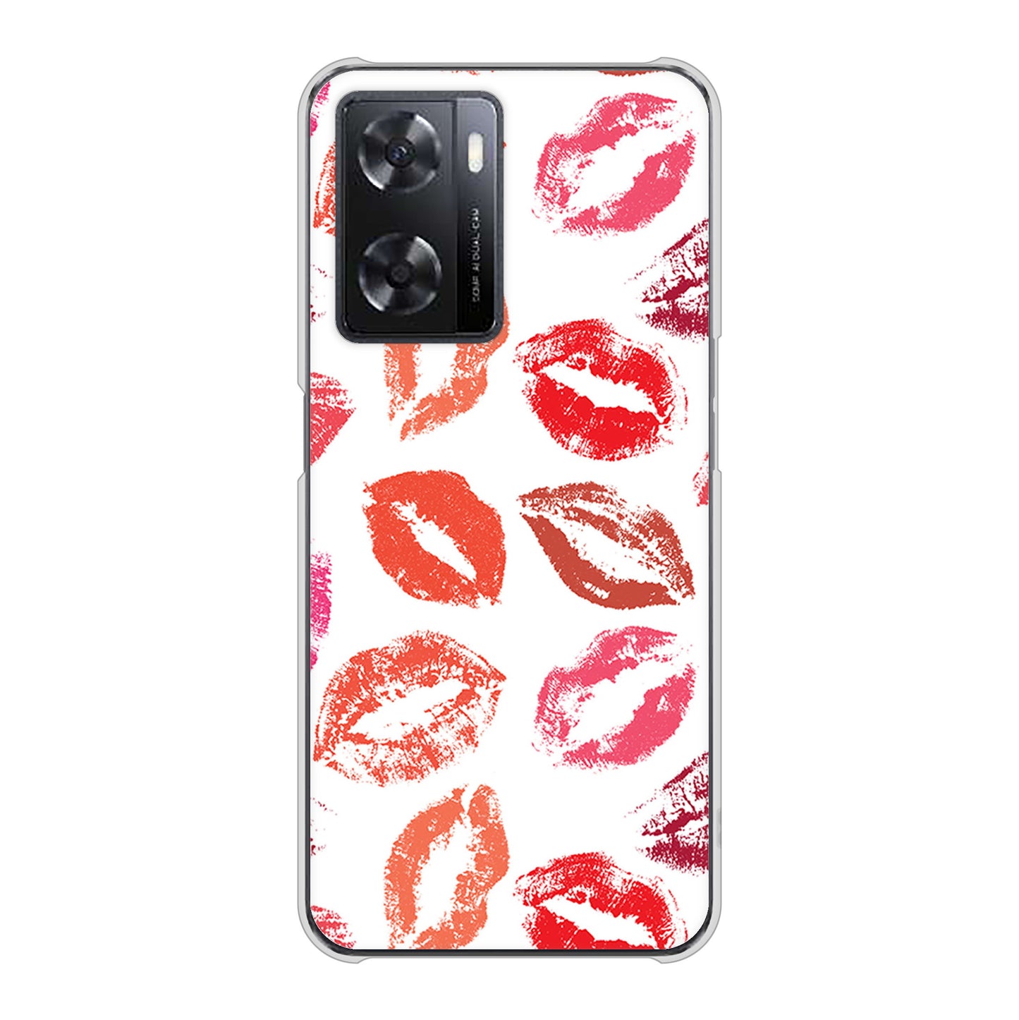 OPPO A77 734 キスkissキス ハードケース 背面印刷