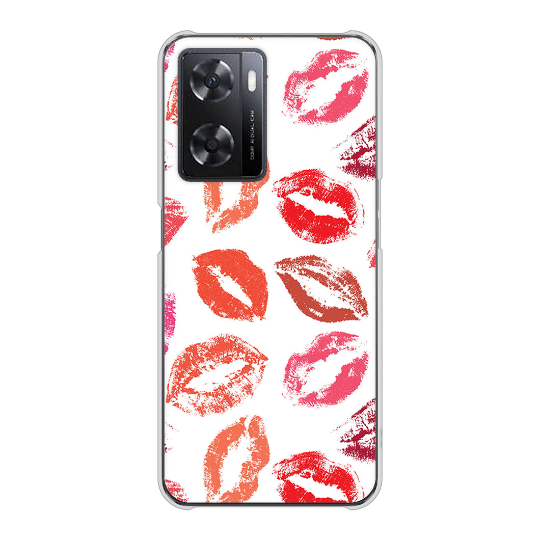 OPPO A77 734 キスkissキス ハードケース 背面印刷