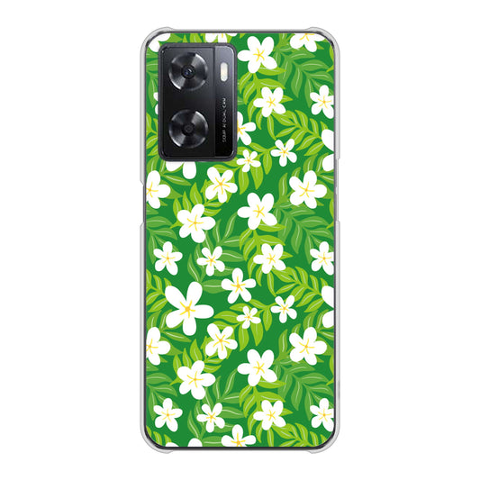 OPPO A77 760 ジャスミンの花畑 ハードケース 背面印刷