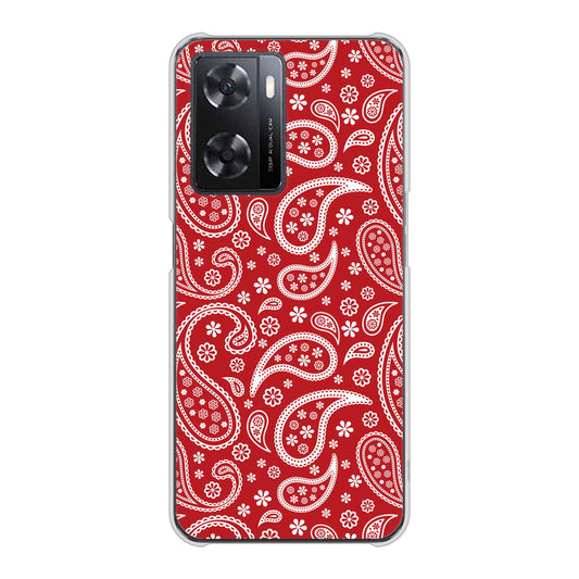 OPPO A77 765 ペイズリーエンジ ハードケース 背面印刷