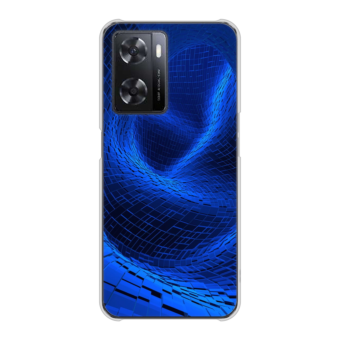 OPPO A77 1302 ワープブルー ハードケース 背面印刷