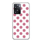 OPPO A77 1357 シンプルビッグ薄ピンク白 ハードケース 背面印刷