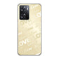 OPPO A77 SC840 エンボス風LOVEリンク（ヌーディーベージュ） ハードケース 背面印刷