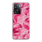 OPPO A77 SC845 フラワーヴェルニLOVE濃いピンク（ローズアンディアン） ハードケース 背面印刷