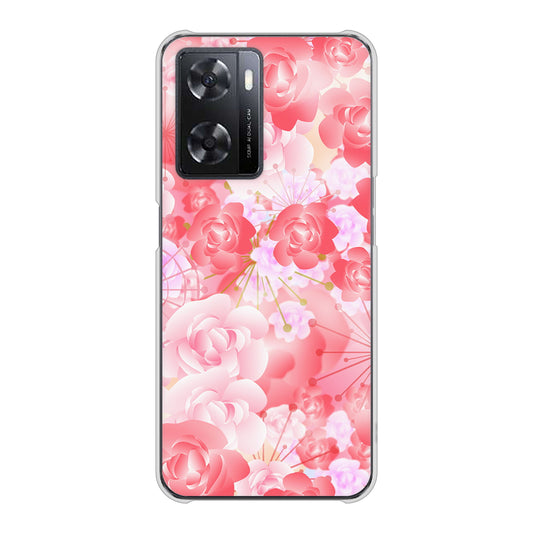 OPPO A77 VA817 はんなり色の華 ハードケース 背面印刷