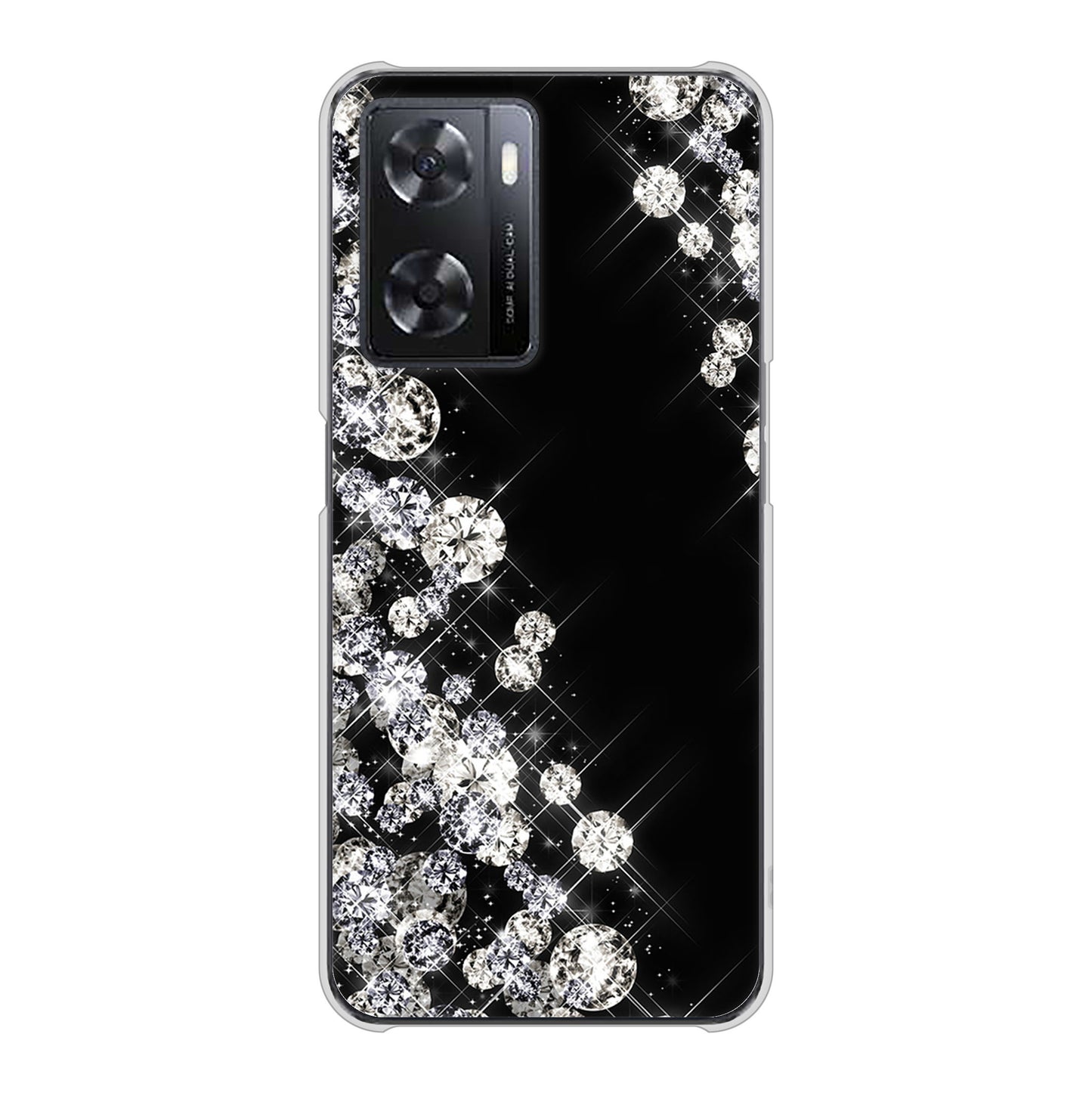 OPPO A77 VA871 ダイヤモンドフレーム ハードケース 背面印刷