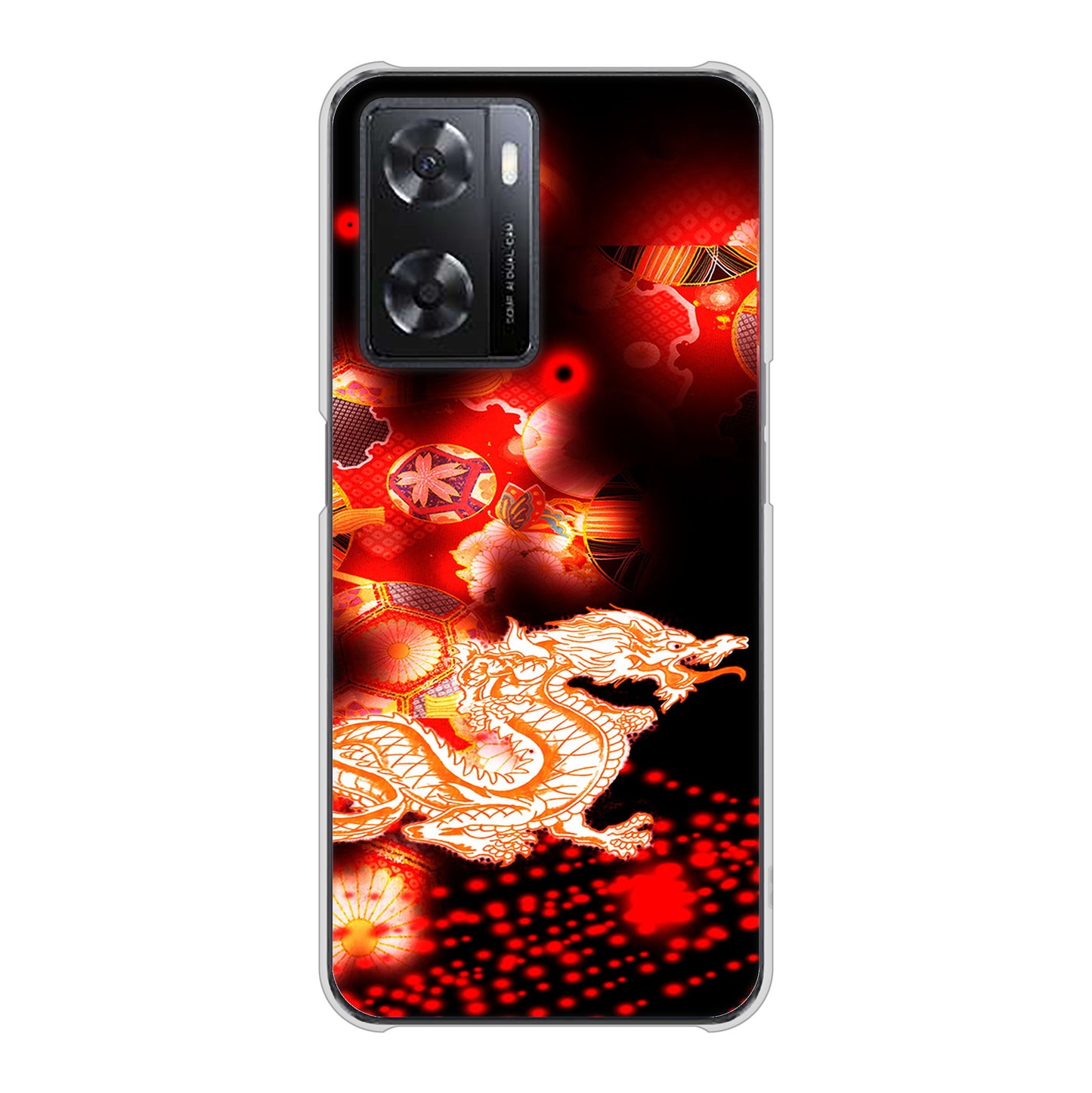 OPPO A77 YC909 赤竜02 ハードケース 背面印刷