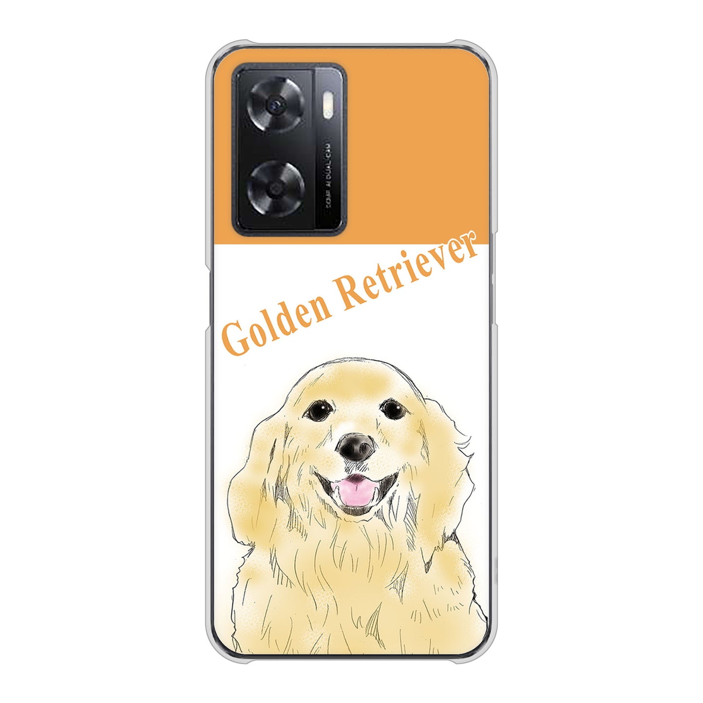 OPPO A77 YD827 ゴールデンレトリバー03 ハードケース 背面印刷