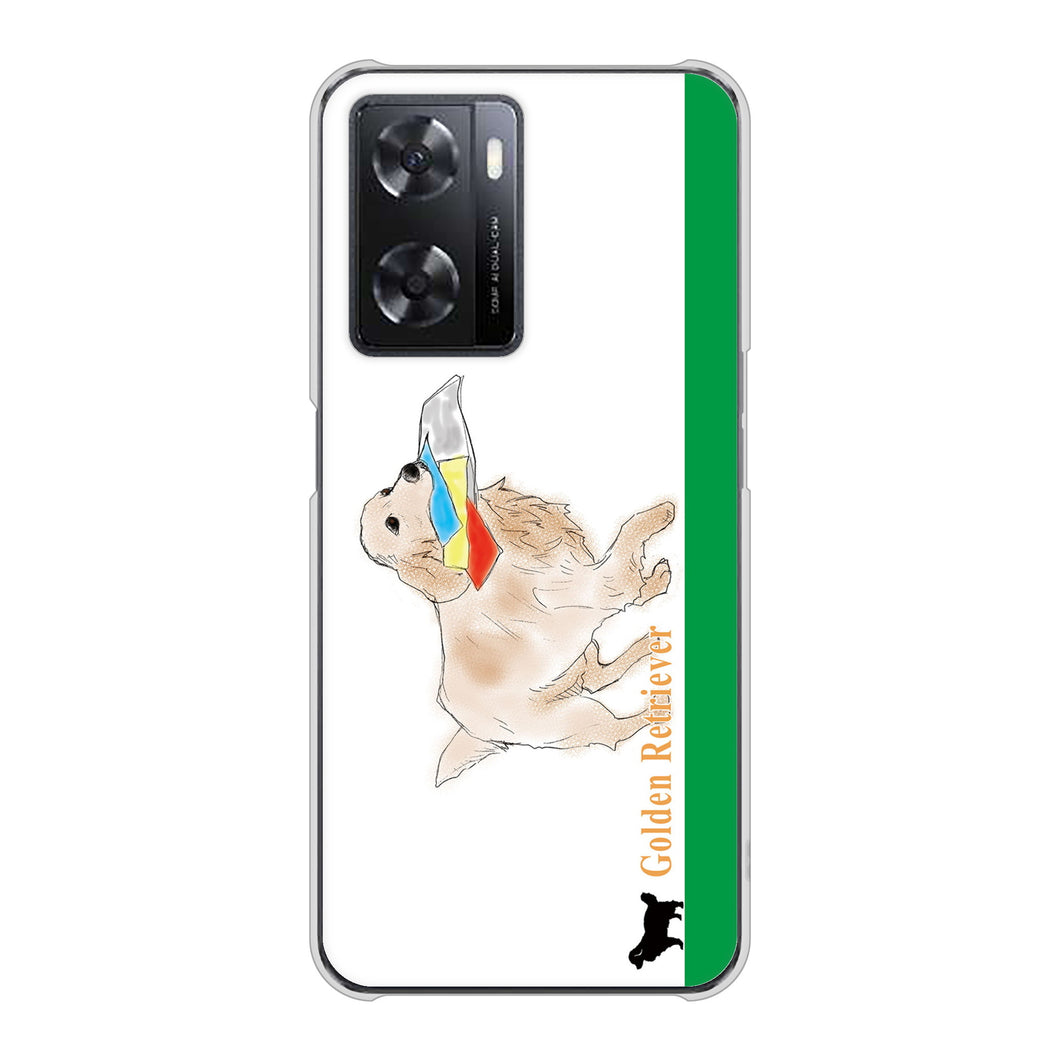 OPPO A77 YD829 ゴールデンレトリバー05 ハードケース 背面印刷