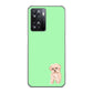OPPO A77 YJ063 トイプードルアプリコット（グリーン） ハードケース 背面印刷