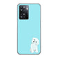 OPPO A77 YJ070 トイプードルホワイト（ブルー） ハードケース 背面印刷