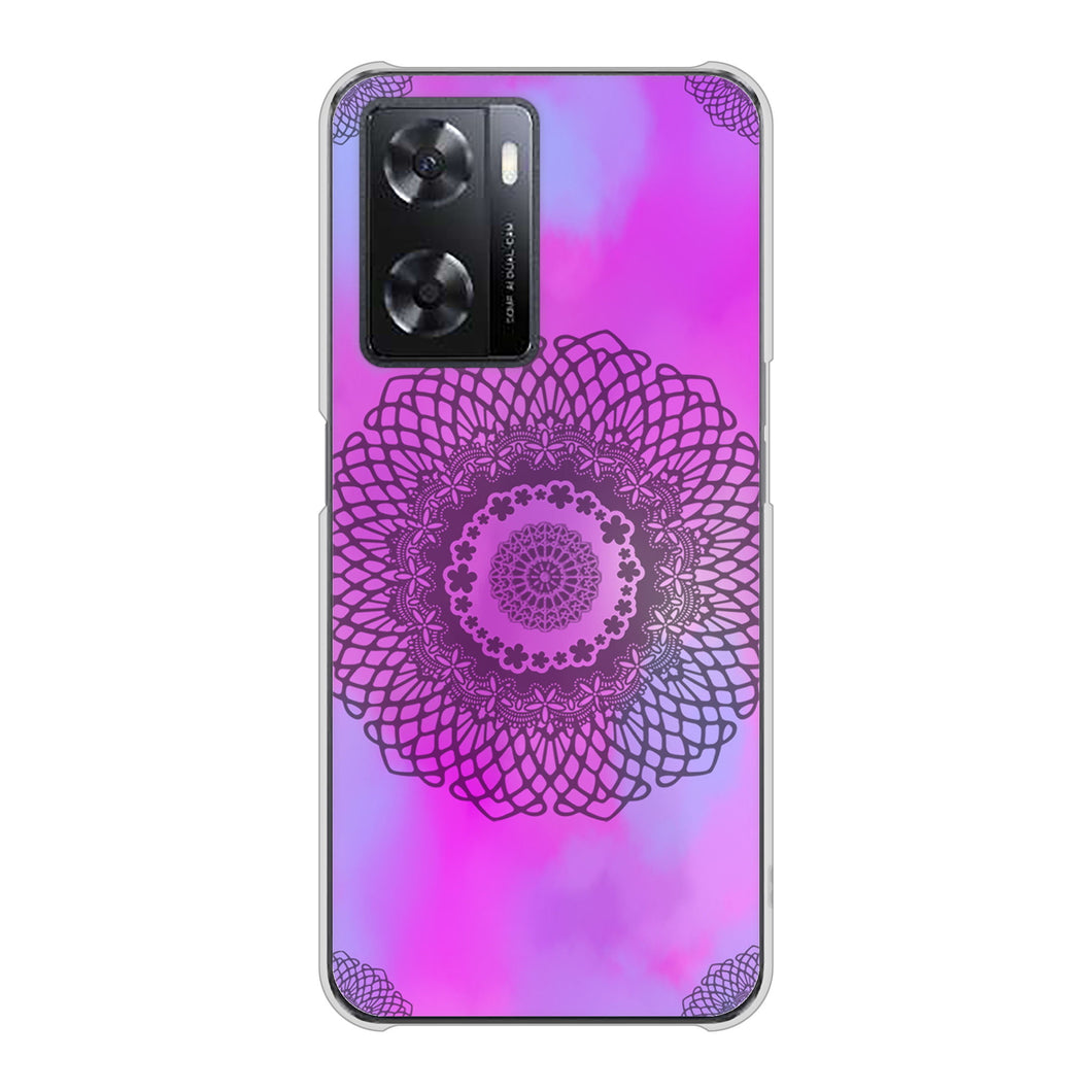 OPPO A77 YJ344 レース ハードケース 背面印刷