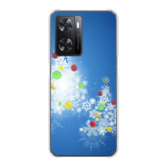 OPPO A77 YJ347 クリスマスツリー ハードケース 背面印刷