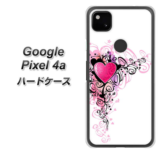 Google Pixel 4a 007 スタイリッシュハート ハードケース 背面印刷