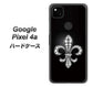 Google Pixel 4a 042 ラインストーン風の印刷ゴージャスユリ ハードケース 背面印刷