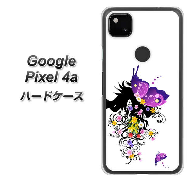 Google Pixel 4a 146 蝶の精と春の花 ハードケース 背面印刷