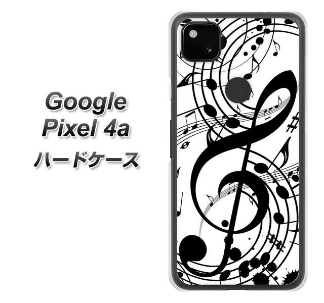 Google Pixel 4a 260 あふれる音符 ハードケース 背面印刷