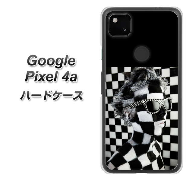 Google Pixel 4a 357 bk&wh ハードケース 背面印刷