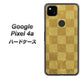 Google Pixel 4a 619 市松模様－金（骨董風に傷んだイメージ） ハードケース 背面印刷