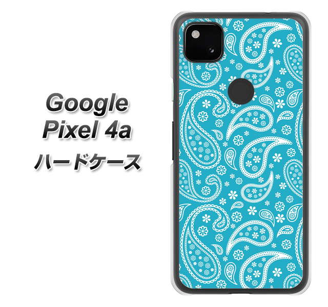 Google Pixel 4a 766 ペイズリーブルー ハードケース 背面印刷