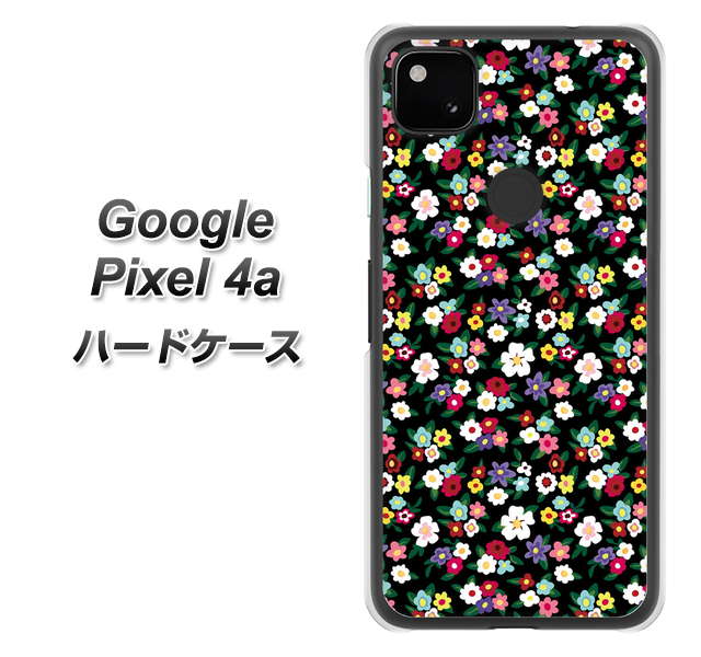 Google Pixel 4a 778 マイクロリバティプリントBK ハードケース 背面印刷