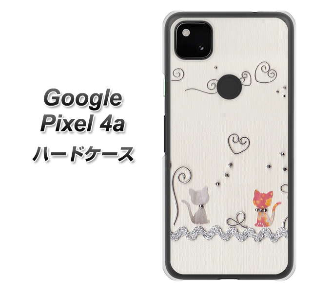 Google Pixel 4a 1103 クラフト写真ネコ ハードケース 背面印刷