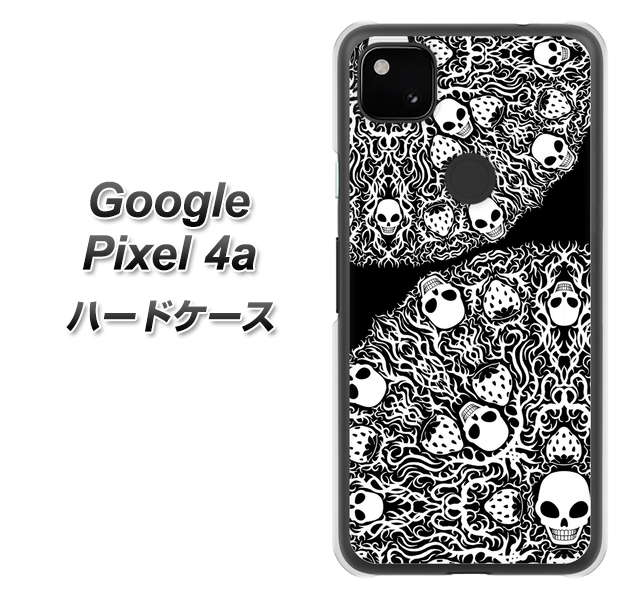 Google Pixel 4a AG834 苺骸骨曼荼羅（黒） ハードケース 背面印刷