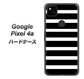 Google Pixel 4a EK879 ボーダーブラック（L） ハードケース 背面印刷