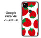Google Pixel 4a SC818 大きいイチゴ模様レッド ハードケース 背面印刷