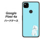 Google Pixel 4a YJ070 トイプードルホワイト（ブルー） ハードケース 背面印刷