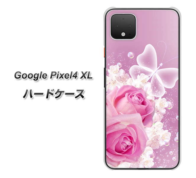 Google Pixel 4 XL 1166 ローズロマンス ハードケース 背面印刷