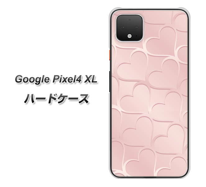 Google Pixel 4 XL 1340 かくれハート（ローズピンク） ハードケース 背面印刷