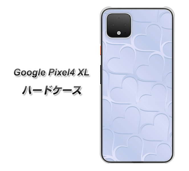 Google Pixel 4 XL 1341 かくれハート（ライトブルー） ハードケース 背面印刷