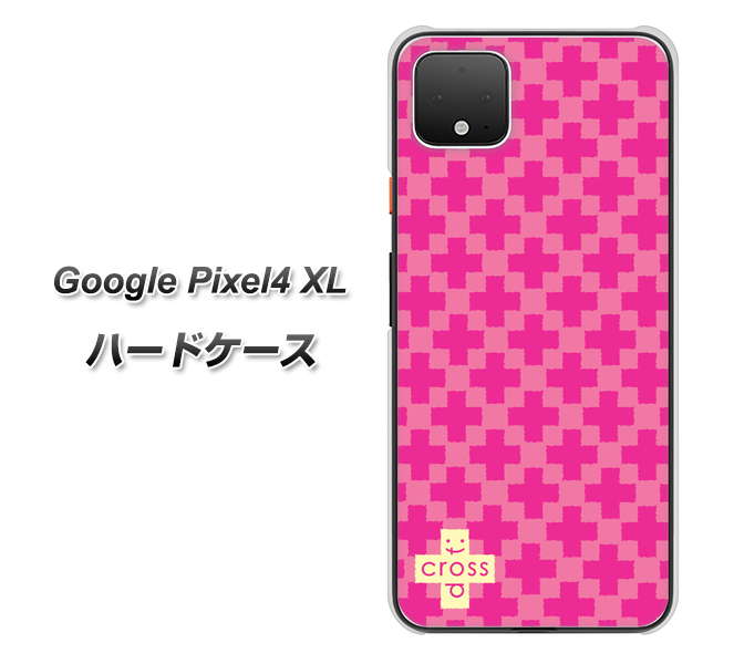 Google Pixel 4 XL IB901 クロスドット_ピンク ハードケース 背面印刷