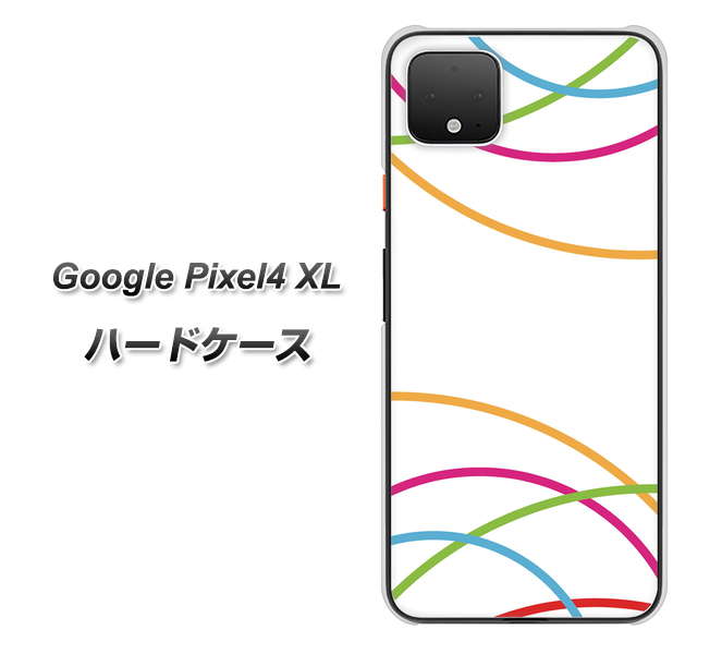 Google Pixel 4 XL IB912 重なり合う曲線 ハードケース 背面印刷