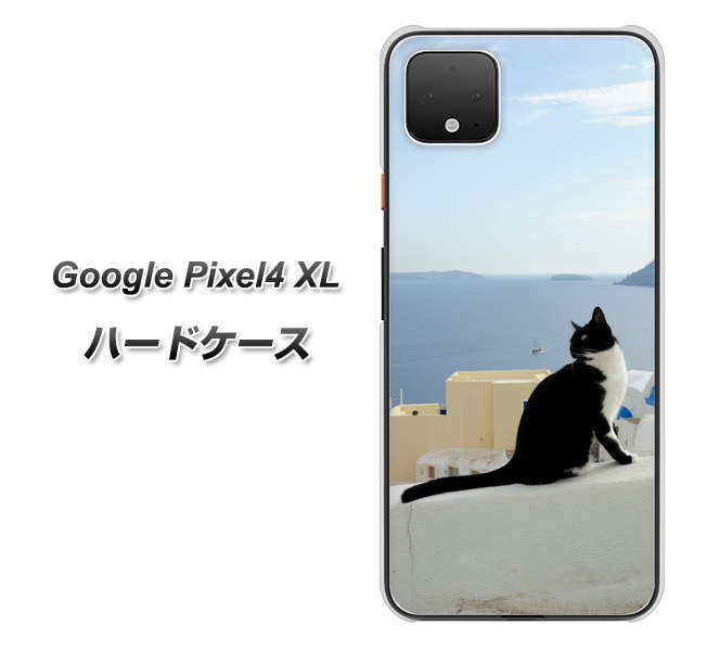 Google Pixel 4 XL VA805 ネコと地中海 ハードケース 背面印刷