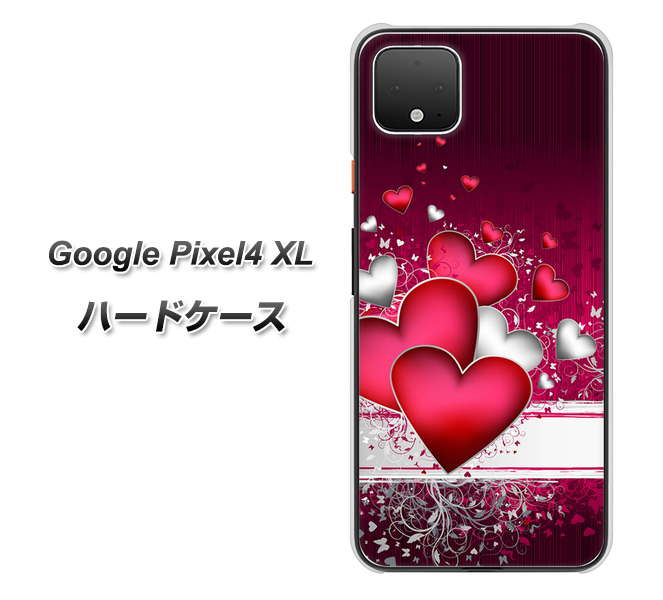 Google Pixel 4 XL VA835 ハートの息吹 ハードケース 背面印刷